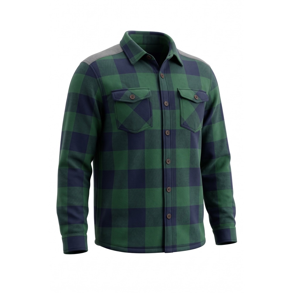 Legendary Whitetails Mens XL Quilted Lined Flannel Shirt Jacket Plaid Green Blue